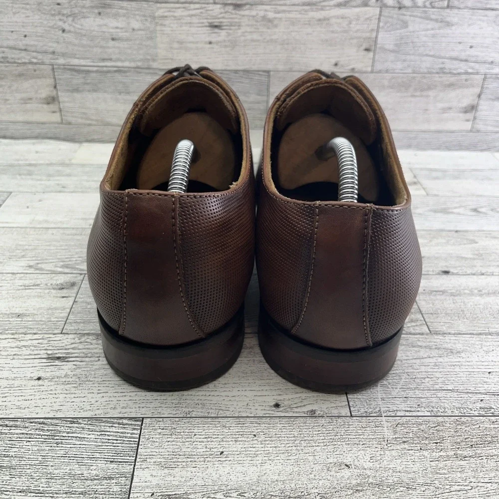 Florsheim Postino Plain‎ Toe Oxford Cognac Leather Dress Shoes Men 11 3E
